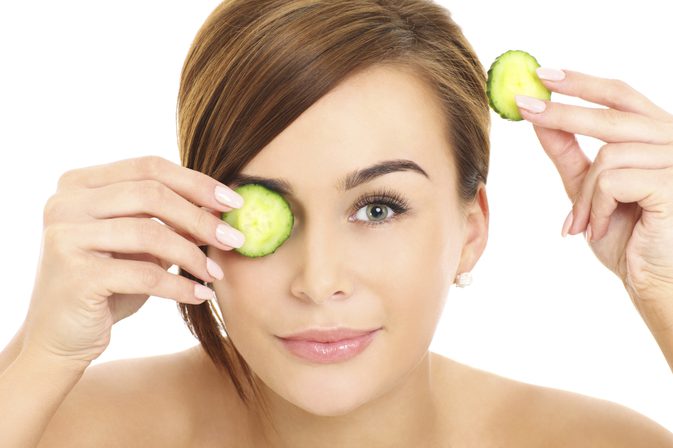 Cucumber for removing dark spots and fading them